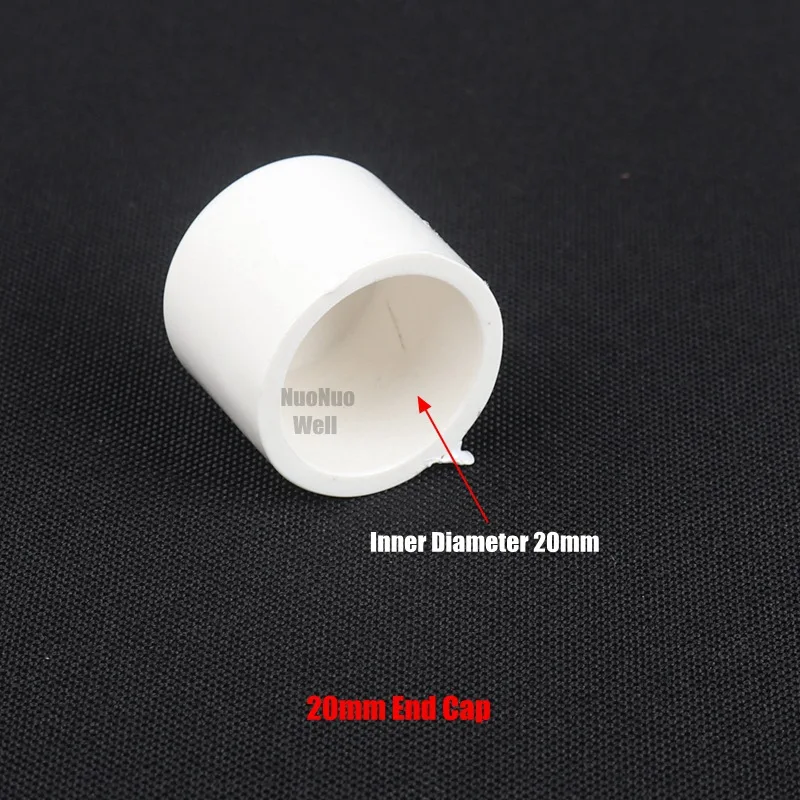 20mm End Cap 10 шт./лот внутренний диаметр 20 мм Белое соединение из ПВХ аквариум сельскохозяйственный спринклер Орошение Сад водопровод соединитель трубы фитинги - Цвет: 20mm End Cap