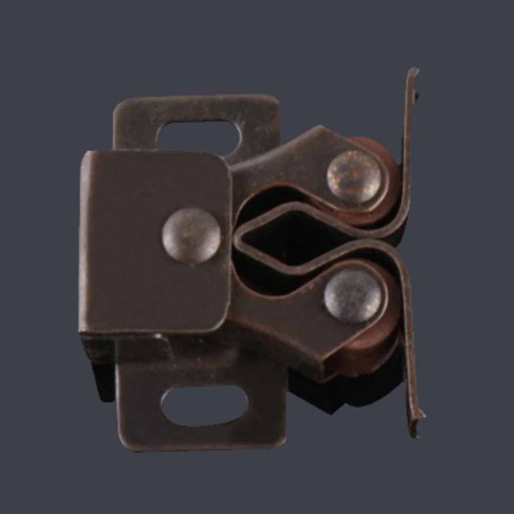 Медный Шкаф Дверь мяч двойной ролик защелка ловить дома стабильный|Дверные