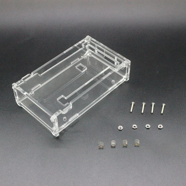 Enclosure Transparent Gloss Acrylic Box Compatible for arduino Mega 2560 R3 Case | Электронные компоненты и