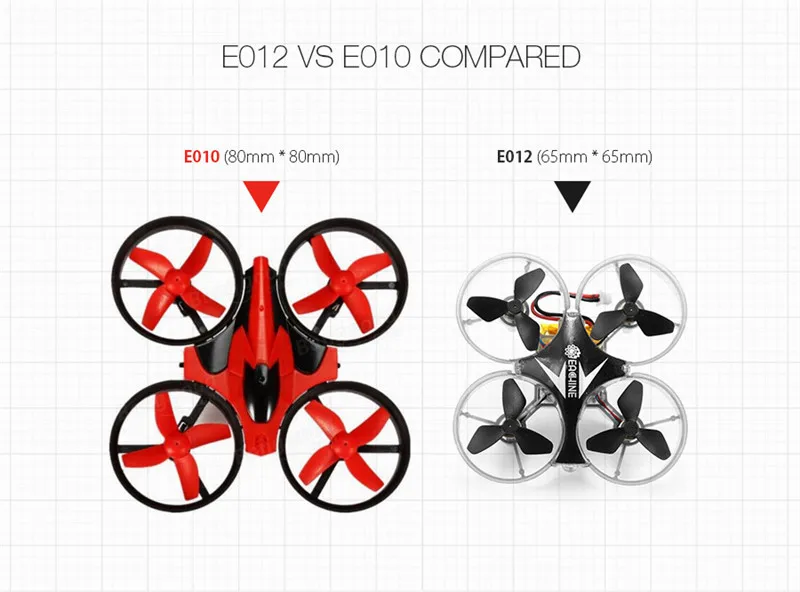 Eachine E012 Мини 2,4G 4CH 6 осевой Безголовый светодиодный светильник Радиоуправляемый Дрон Квадрокоптер вертолет режим 2 модели игрушек подарок RTF