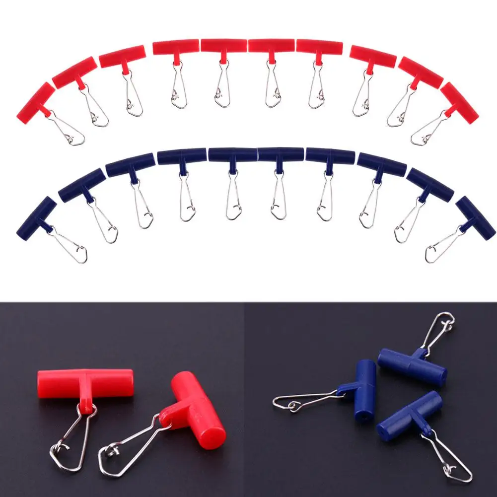 10 шт./компл. рыболовные грузила скользящие зажимы поворотная головка с крючком