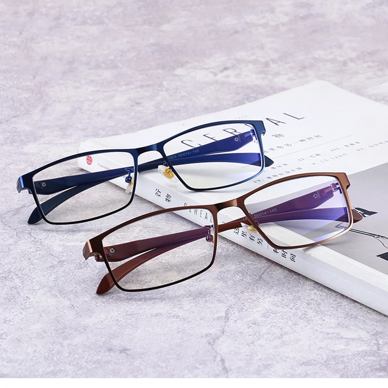 Mincl/Бизнес ультра легкие мужские голубые световые блокирующие очки ночного