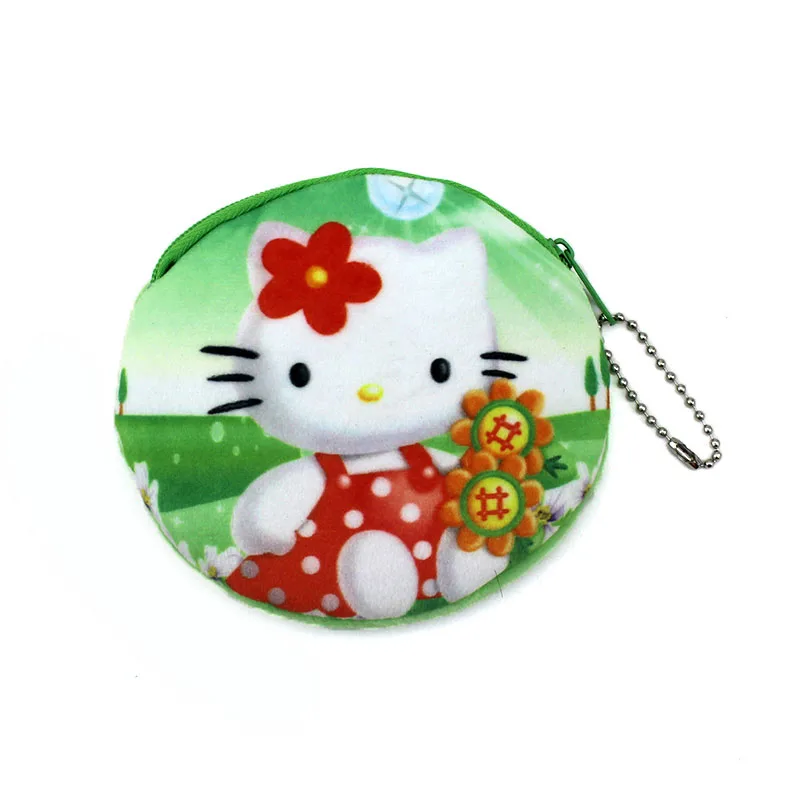 2017 Акция 3D Овальный принтами Китти детская мини портмоне Для женщин чехол для