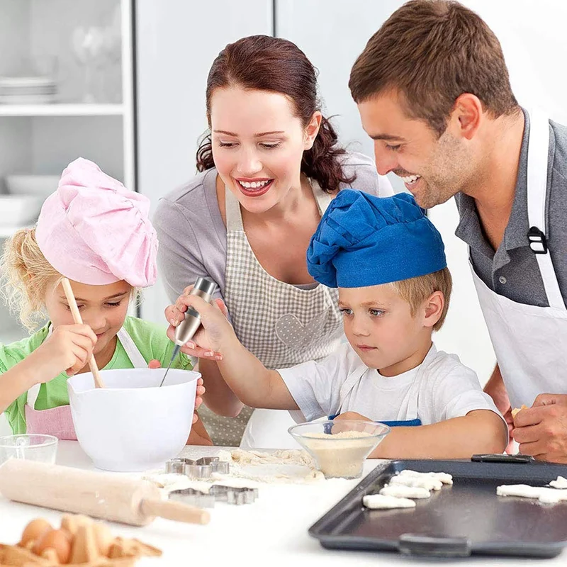 Молочной пены ручной венчик для взбивания Батарея управляемая электрическая пена вспениватель молока Кофе