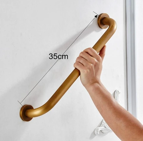 Grab bar Полка для полотенец для ванной комнаты, держатель для туалетной бумаги, держатель для мыла, вешалка для полотенец, держатель для полотенец, набор аксессуаров для ванной, античная бронза, ELF3001 - Цвет: Grab bar