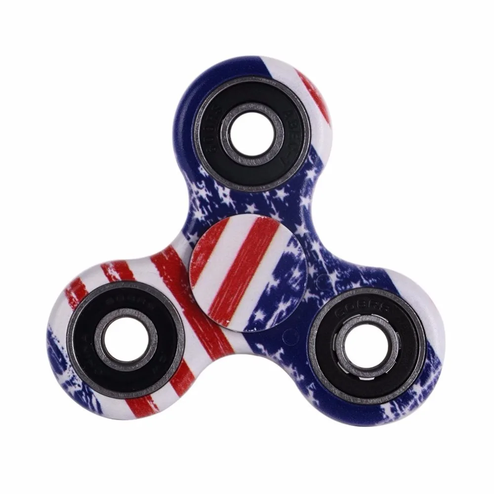 Горячая Tri-Spinner Fidget игрушка пластик стресс колесо EDC анти Stress ручной Спиннер для