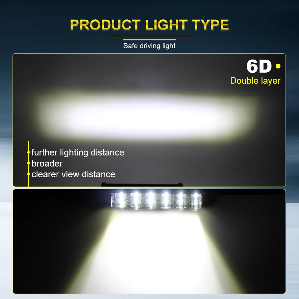 CO LIGHT Супер тонсветильник 36 Вт Светодиодный рабочий свет для внедорожника 8