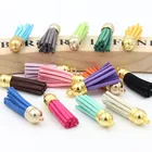 20 шт.лот замшевая бахрома с кисточками для упаковки одежды сделай сам, цепочка для ключей, сумочка, фурнитура, подвески, аксессуары для изготовления ювелирных изделий ручной работы