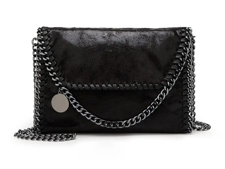 Сумка-конверт на плечо bolsa feminina carteras mujer сумка новая женская сумка из искусственной кожи Модная переносная сумка с 2 цепочками S1449