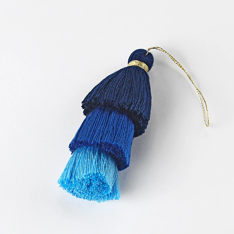 

3Pcs Boho 3 layer Cotton Tassels Jewelry Accessories / Jewelry Findings / Earring Findings / Accessories Tassels for Jewelry DIY