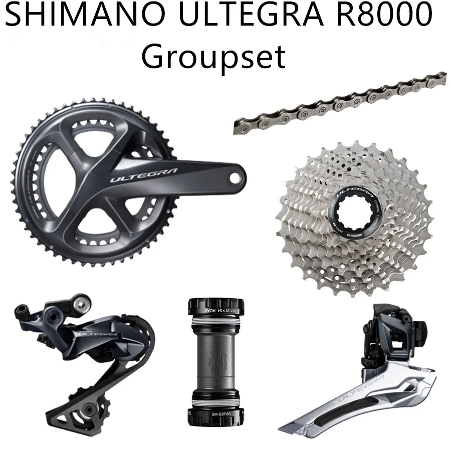 Новая SHIMANO ULTEGRA R8000 список групп Передние и задние переключатели дорожный велосипед 50-34 52-36 53-39 T 165 170 172,5 175 мм 11-25 11-28 11-32 T