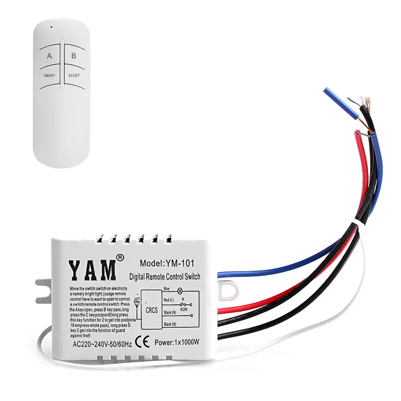 220V 1/2/3 ON/OFF Way беспроводной светильник переключатель дистанционного управления
