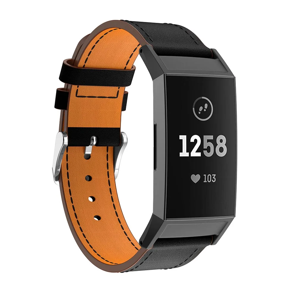 Ремешок для часов fitbit charge 3 ремешок из натуральной кожи на запястье Charge3