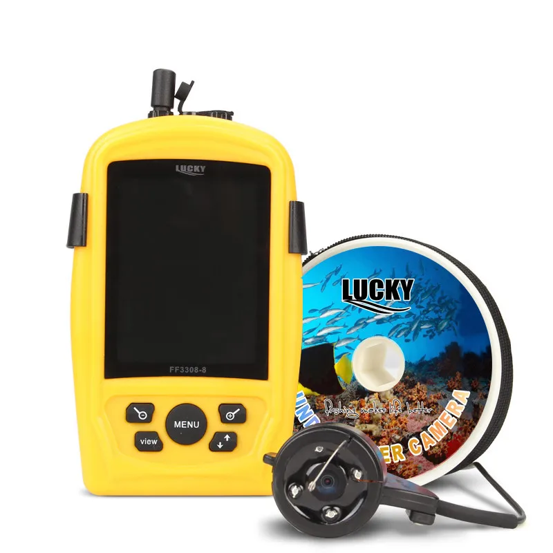 

LUCKY портативная камера для подводной рыбалки и осмотра, датчик CMD, 3,5-дюймовый TFT RGB водонепроницаемый монитор, рыба, море, кабель 20 м