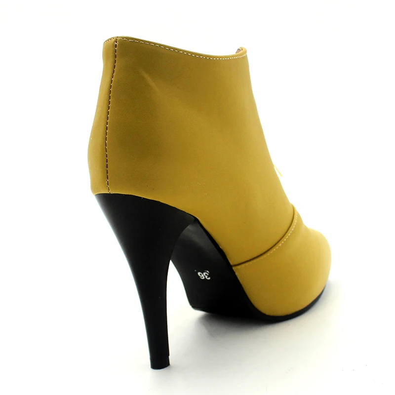 Женские ботильоны с острым носком ENMAYER белые ботинки на высоком каблуке большие