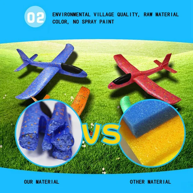 Горячая продажа Epp пена ручной бросок самолет игрушка для детей летающий планер