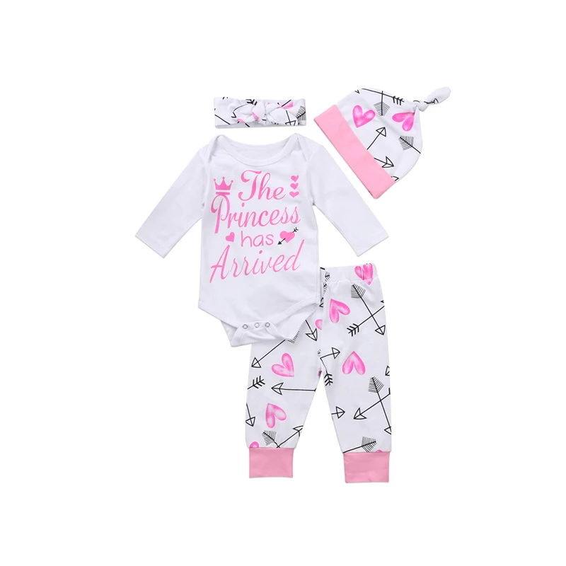 4 шт. детский хлопковый комбинезон с длинным рукавом на пуговицах|baby girl|baby girl