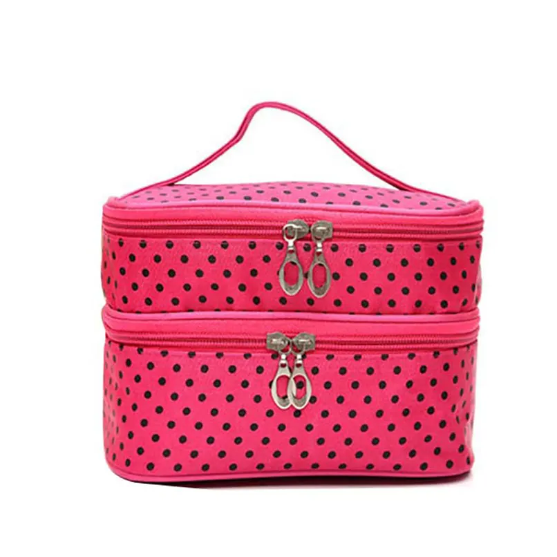 Цветочная двухслойная Сумочка косметичка многофункциональная Удобная дорожная