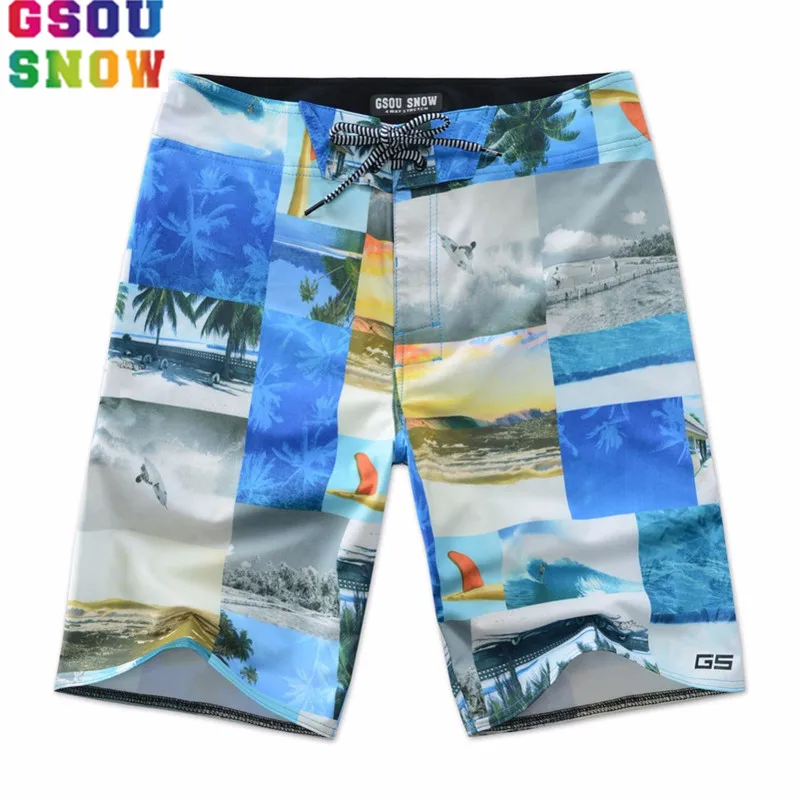 Мужские пляжные шорты Gsou летние для бега фитнеса серфинга | Спорт и развлечения