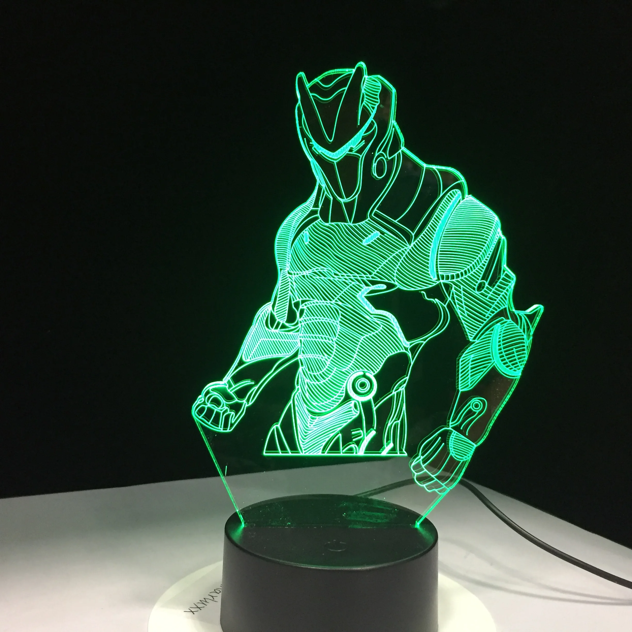 Лидер продаж экшн фигурка 3D лампа кристалл RGB сменная настроения 7 цветов