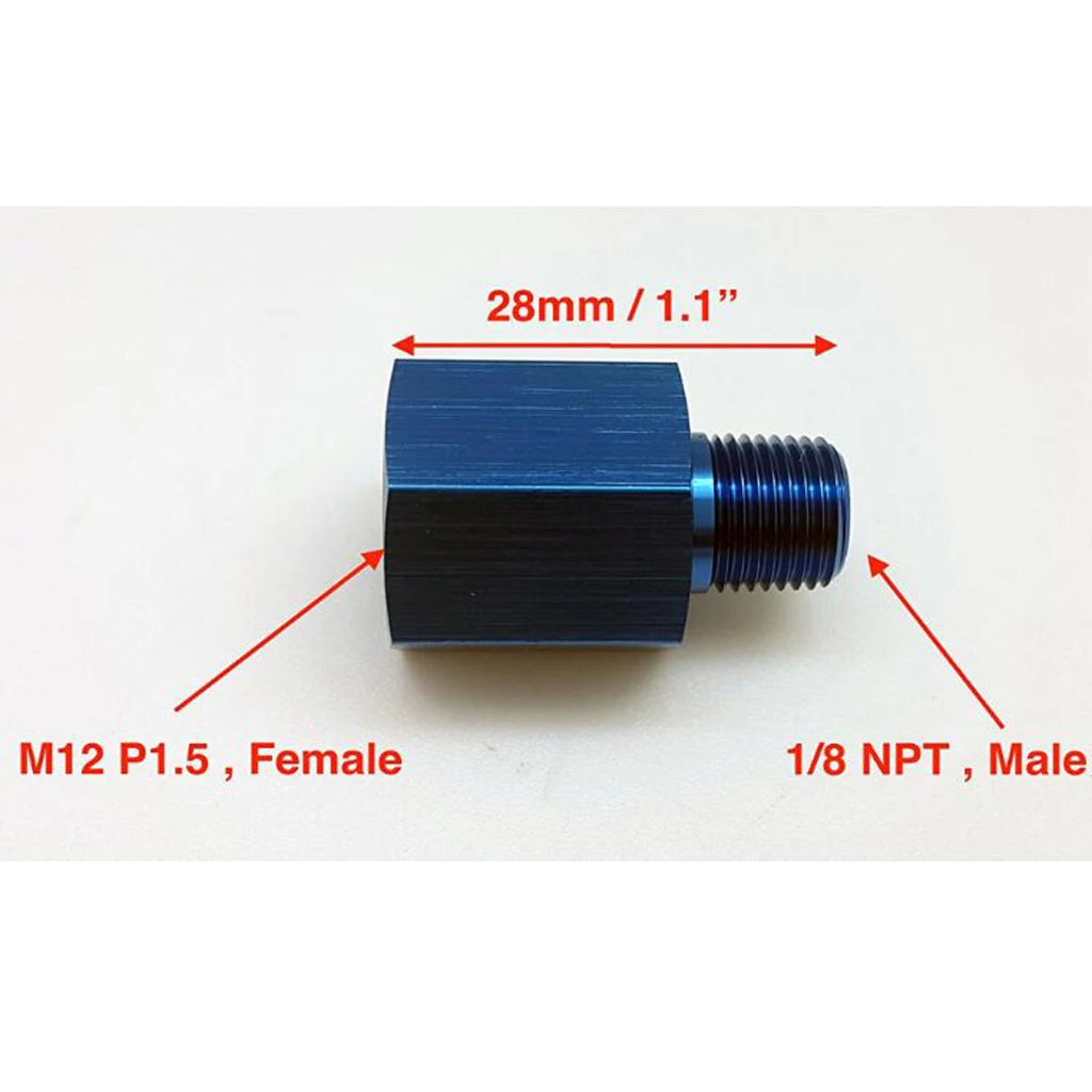 Совершенно новый M12x1.5 до 1/8 NPT топливный аксессуар адаптер Соединительный