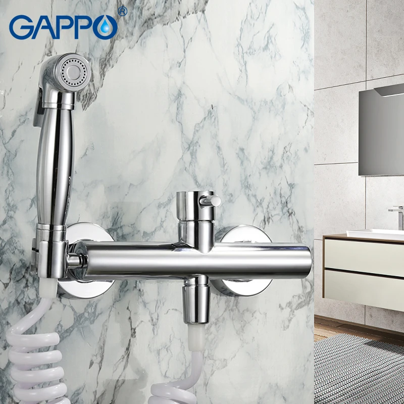

GAPPO Bidets Faucet High Quality Antique Chrome Toilet Cleaner Set Shower Spray Bidet Premium brass Toilet Faucets Shower