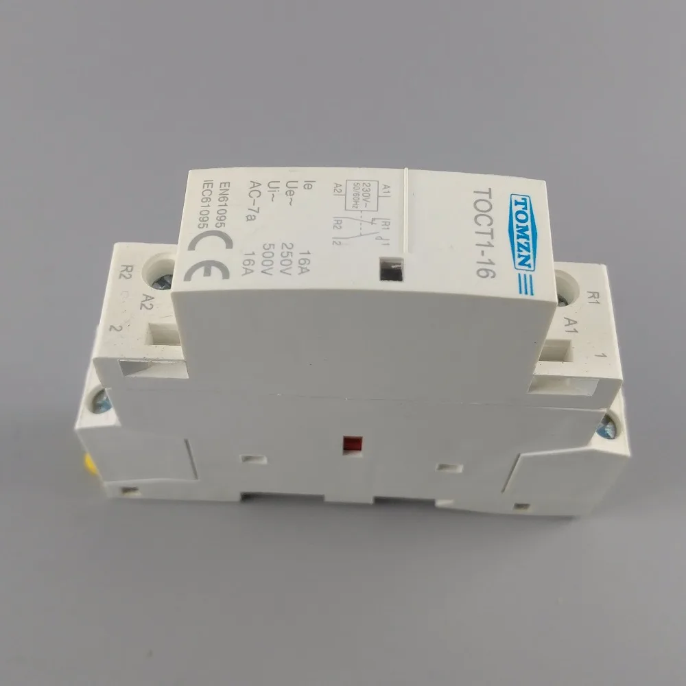 1 шт. TOCT1 2P 16A 220 В230 В 5060 Гц din-рейка бытовой ac модульный контактор 2NO или 1NO 1NC (art.: 7a25df79b) - 7a25df79b