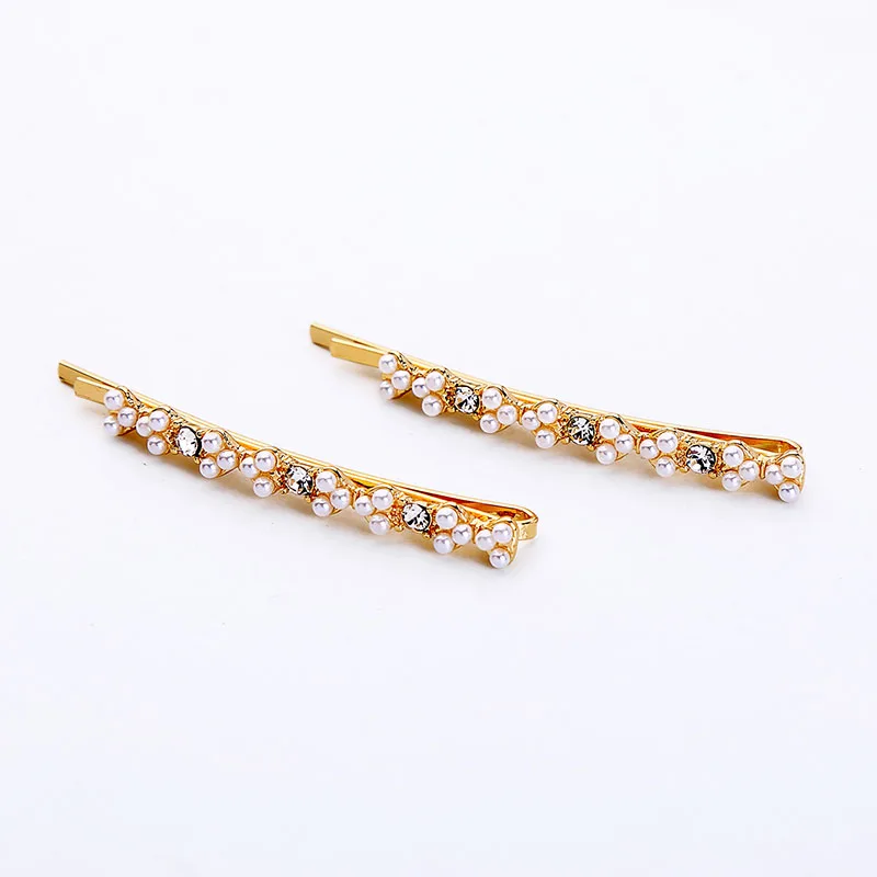 Small Pearl Различные формы акриловая жемчужная Луна Звезда круглые заколки и боковая заколка для женщин Подарки очаровательный головной убор модные ювелирные аксессуары - Окраска металла: Small Pearl