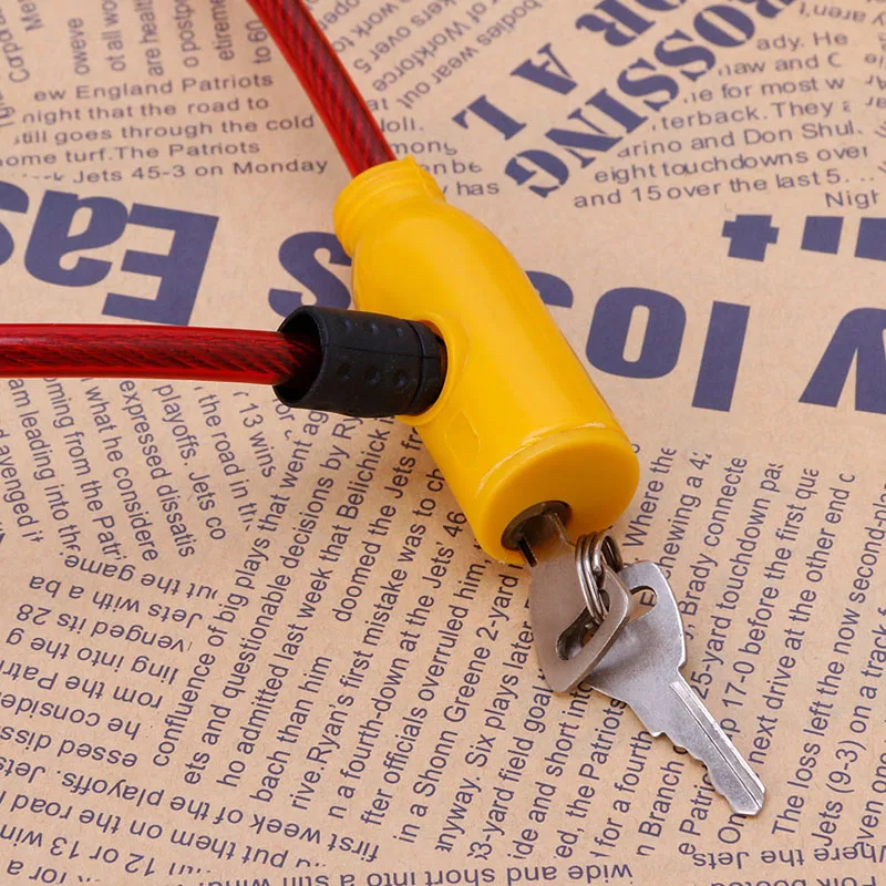 Противоугонный замок для горного велосипеда велосипедный с 2 ключами скутера