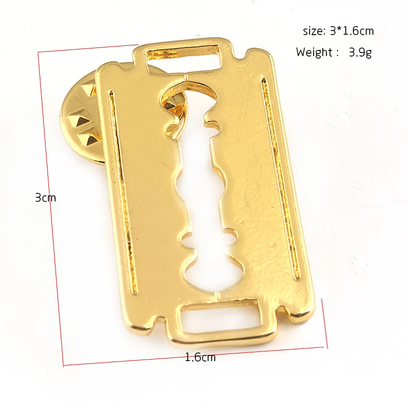 RJ Новый Дизайн Парикмахерская брошь мытья волос Парикмахерские ножницы бритва и