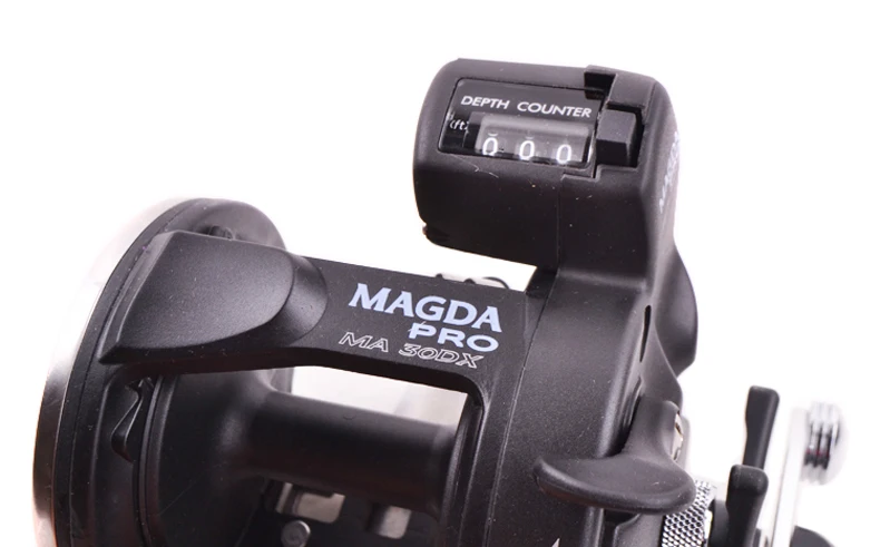 Рыболовная катушка Okuma MAGDA Ma 30dx для рыбалки на лодке со счетчиком ловли правой или