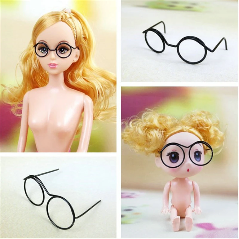 50pcs/bag dolls accessories metal glasses for 3.5/4.5cm cute decoration kids toys party nice toy gift kid w32 | Игрушки и хобби
