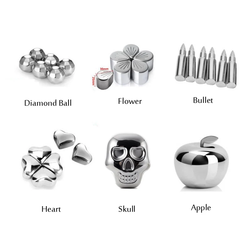 Оригинальные камни для виски из нержавеющей стали|stainless steel whiskey stones|steel stoneswhiskey