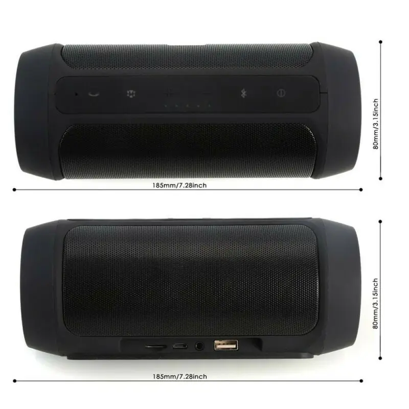 Портативная стерео Беспроводная Bluetooth колонка водонепроницаемое портативное