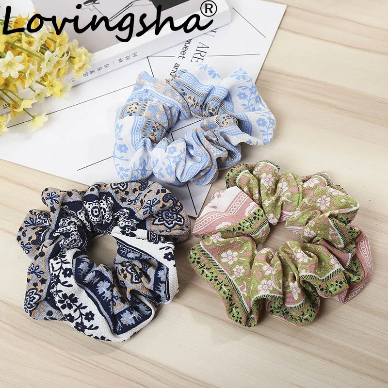 LOVINGSHA Floarl аксессуары для волос Женская Брендовая женская резинка женские резинки