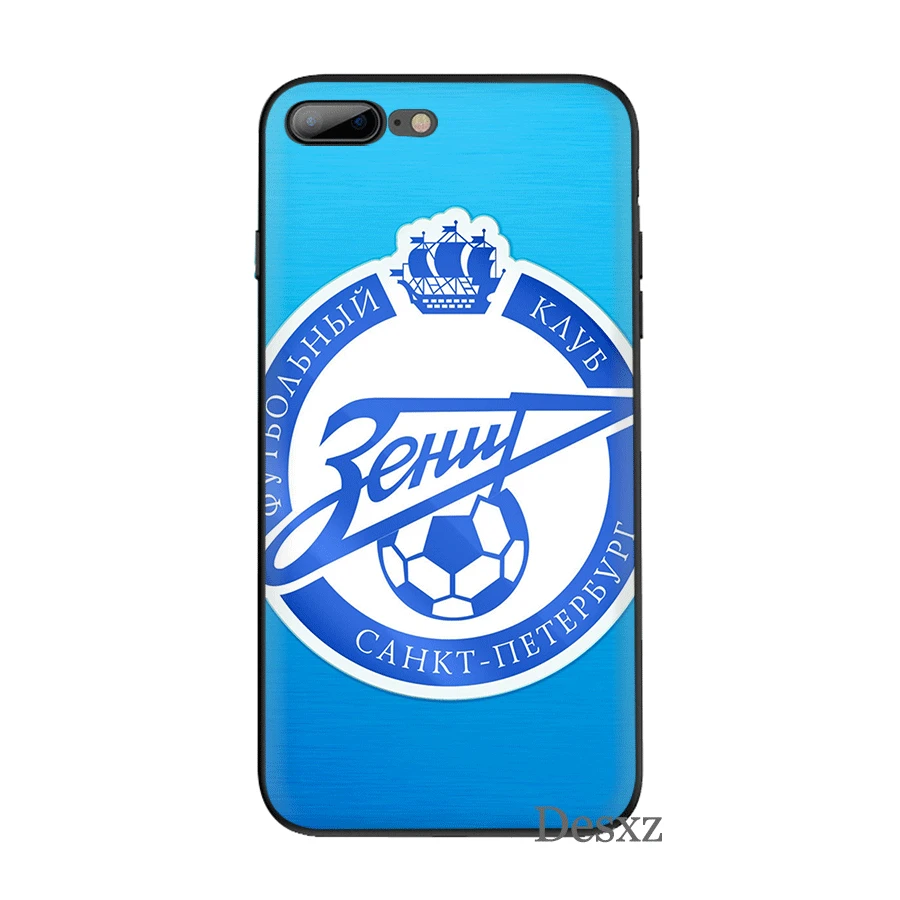 B3 Cell Phone Case Silicone TPU for iPhone 7 8 6 6s Plus iPhone 11 Pro X XS Max XR 5 5s SE Cover Zenit football Club Logo Shell - Цвет: B3