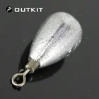 OUTKIT 10 шт.лот высококачественные свинцовые грузила для рыбалки, свинцовые рыболовные свинцовые грузила, свинцовые грузила, вес приманки для 3 г, высота 7 г