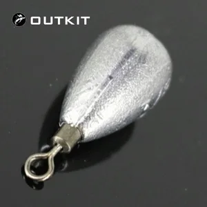 OUTKIT 10 шт.лот высококачественные свинцовые грузила для рыбалки, свинцовые рыболовные свинцовые грузила, свинцовые грузила, вес приманки для 3 г, высота 7 г