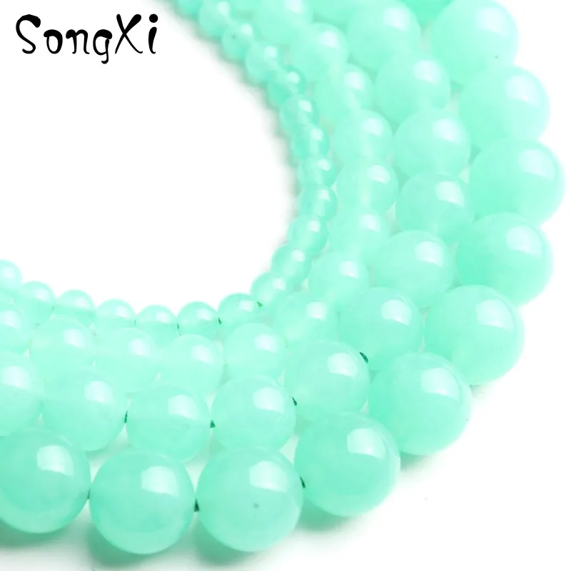 Бусины из натурального камня для браслета Chrysoprase круглые австралийские бусины