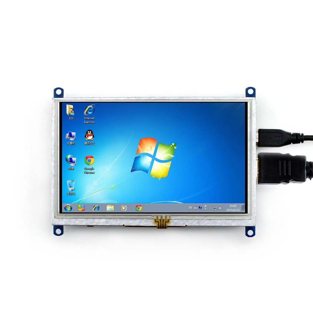 Waveshare 5-дюймовый HDMI LCD (B) (с двухцветным чехлом) 800*480 планшет с сенсорным экраном для