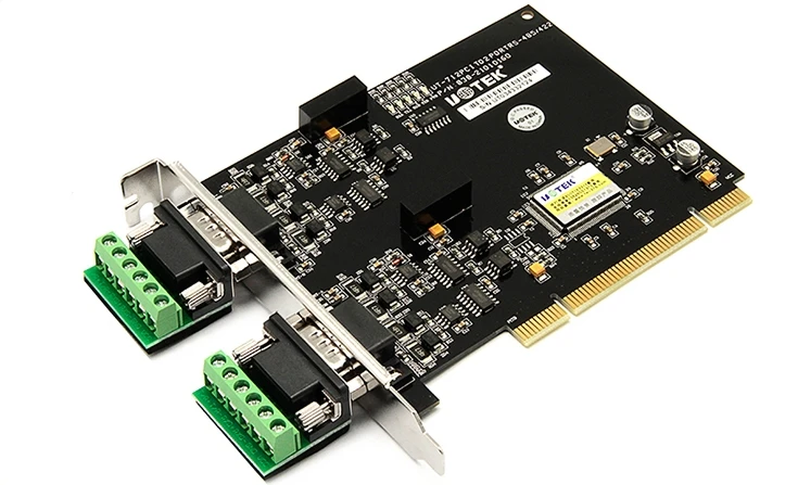 2-ports PCI to RS485/422 Multi-Serial Port Card with 2.5KV isolation protection 2 Port RS485 RS422 COM Serial Port UT-712