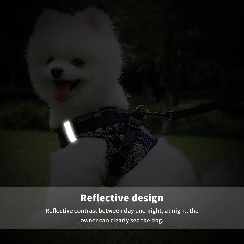 Шлейка для собак и кошек Регулируемый жилет с поводком товары прогулок мягкие