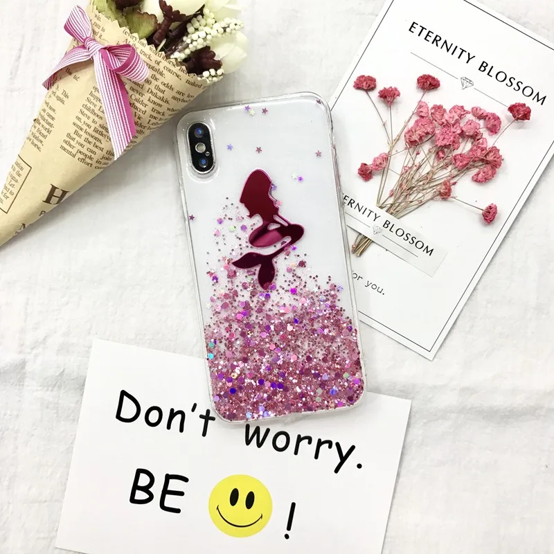 Tfshining 3D Мультфильм Алиса принцесса Русалка чехол для телефона iphone 8 7 6S 6 Plus Милая