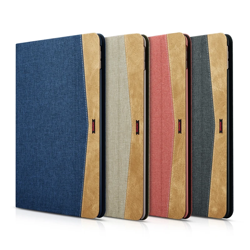 (Синий) XOOMZ бренд для iPad Pro 10 5 чехол простая ткань + PC Folio Case Erudition Складная подставка