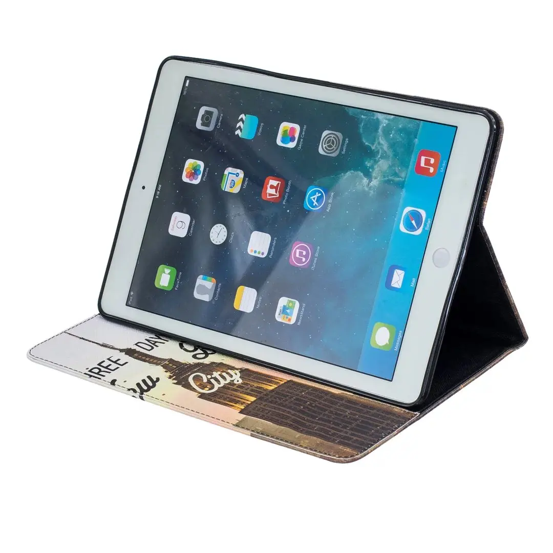 Для ipad Air 9,7 дюймов чехол 3D чехол-кошелек из искусственной кожи чехол для ipad Air1 ipad 5 с подставкой с защитным слотом для карт Чехол+ пленка+ ручка
