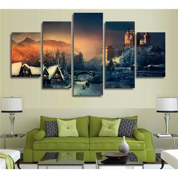 Hd печать Рождество Зима картина холст декор комнаты плакат Бесплатная доставка/Ny