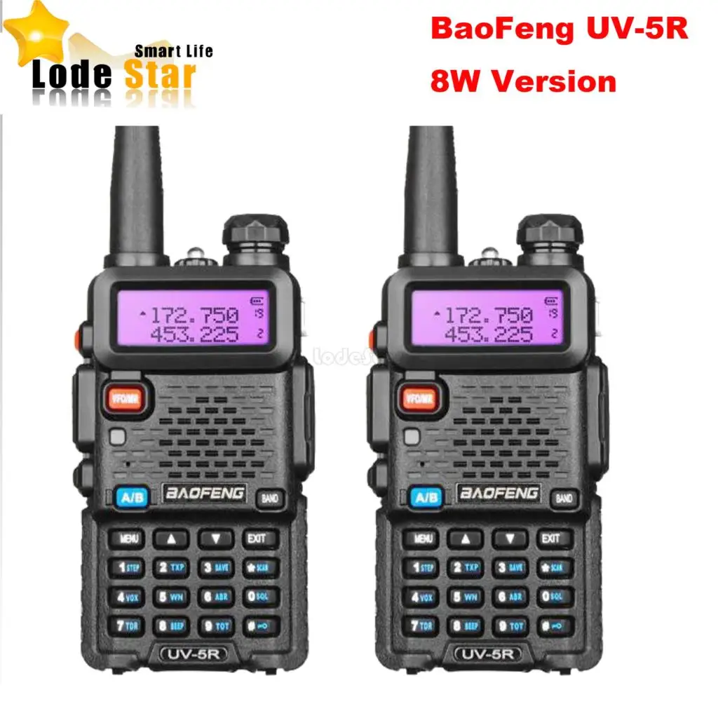 Портативная рация Baofeng обновленная версия 8 вт UV 5R двухдиапазонная укв увч