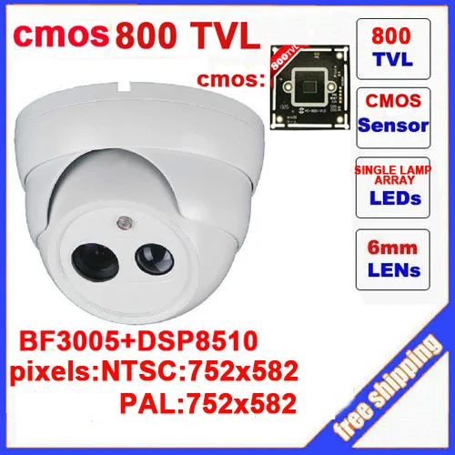 2014 Прямые продажи Продвижение Да инфракрасный ccd другой 800tvl cctv купольная камера с