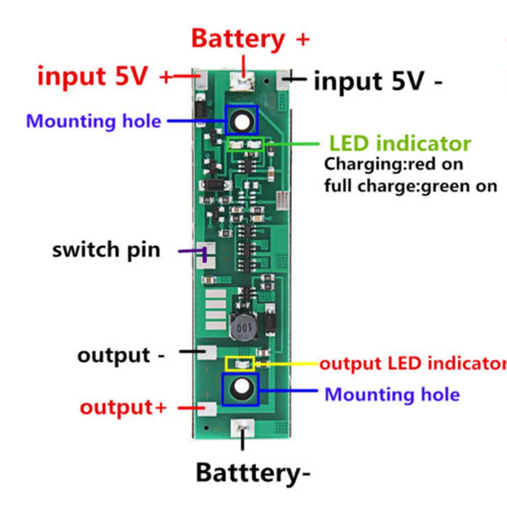 Прочный 5 Вт DC в 6 9 12 В повышающая плата электрическая UPS Raspberry Pi 18650 батарея защита