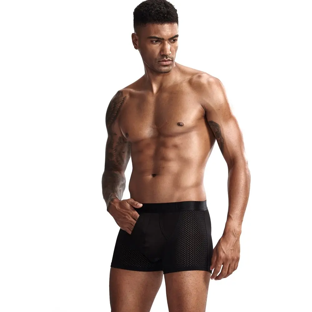 JOCKMAIL, Сетчатое Мужское нижнее белье, боксерское нижнее белье, Мошонка, уход за капсулами, функция здоровья молодежи, Сеульское Выпуклое разделение, боксеры, Гей Нижнее белье